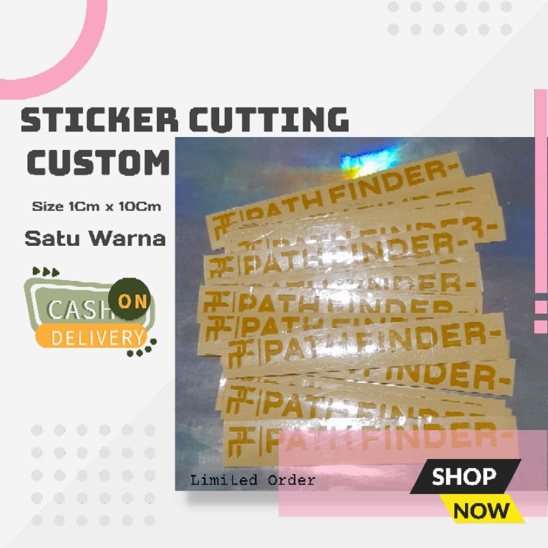

Cutting stiker nama sendiri