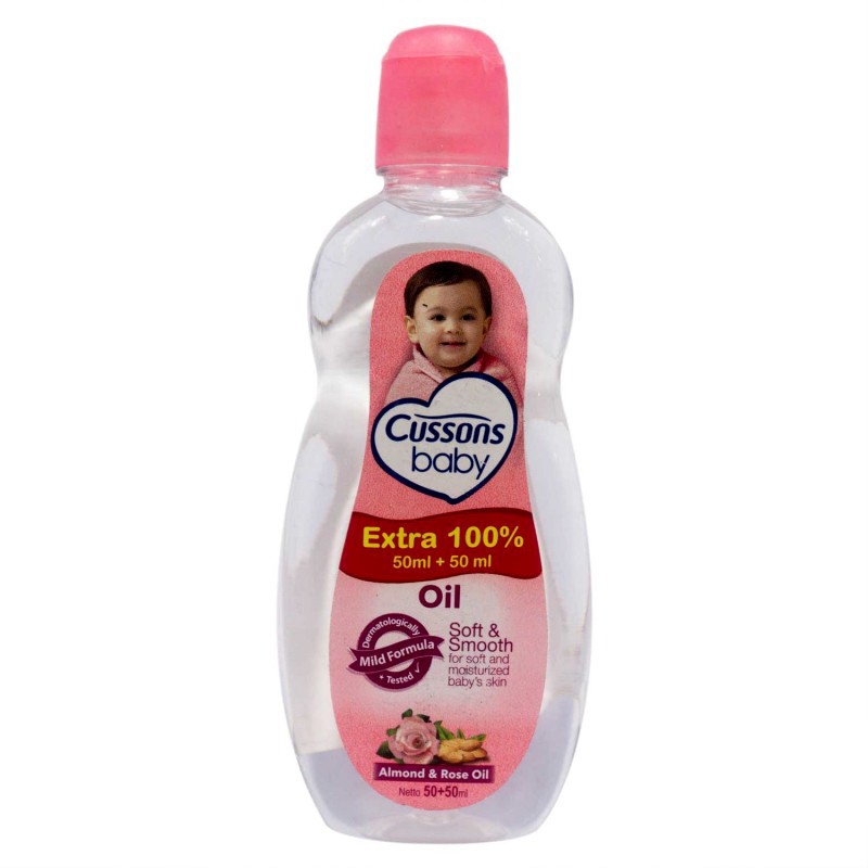 CUSSONS BABY OIL 50 EKSTRA 50 MINYAK PELEMBUT KULIT BAYI
