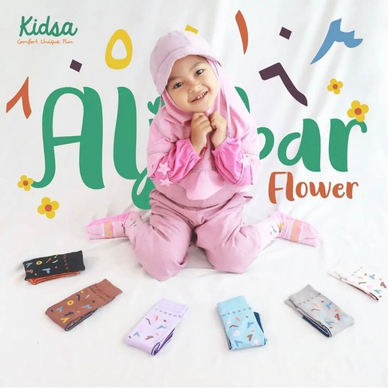 Kaos Kaki Anak Kidsa Motif Flower Aljabar by Kanik | Kidsa Polka Aljabar