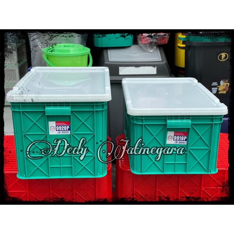 Container Box Industri + Tutup 9919 P - 9920 P Atari/ Box Keranjang Industri Rapat