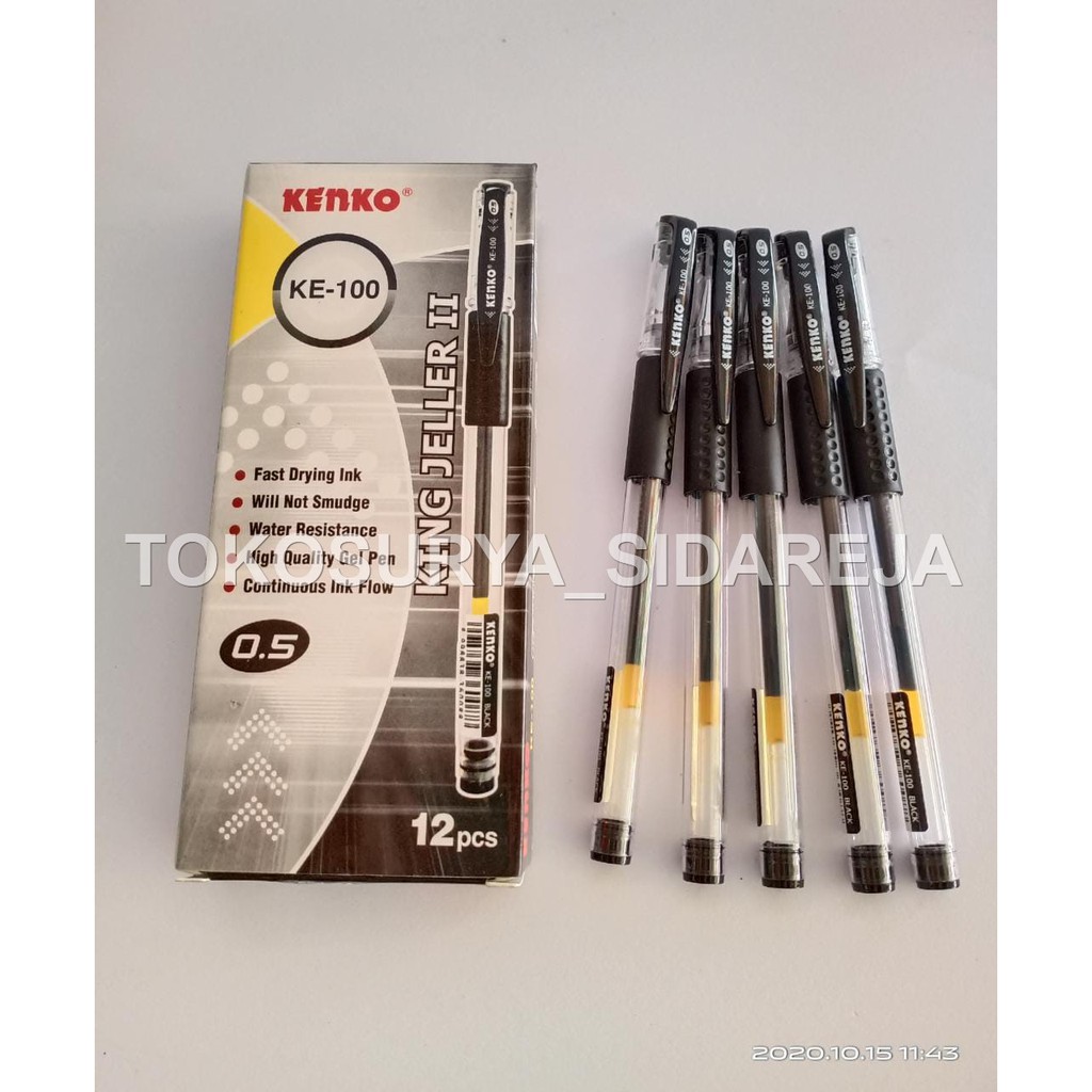

PULPEN GEL KENKO KING JELLER II KE 100 ORIGINAL BOLPEN/BALLPAINT (SATUAN)