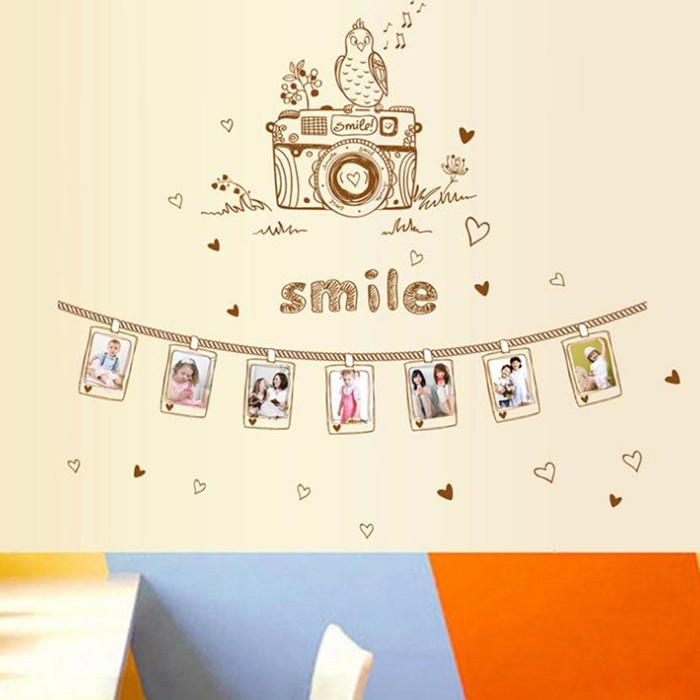 Wallsticker Dinding Camera Smile JM7297