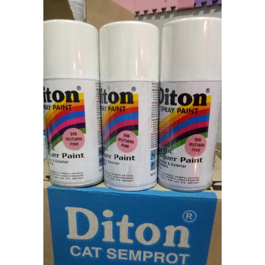 cat semprot pilok pilox diton mutiara pink 896 300cc mutiara merah muda