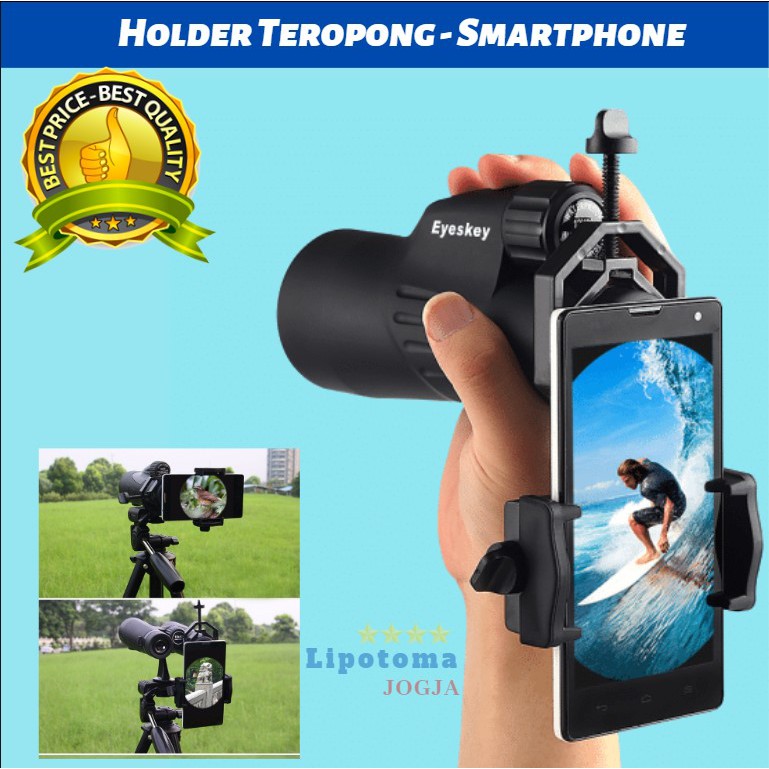 Teropong hp / Teropong holder ke smartphone / Holder teropong smartphone