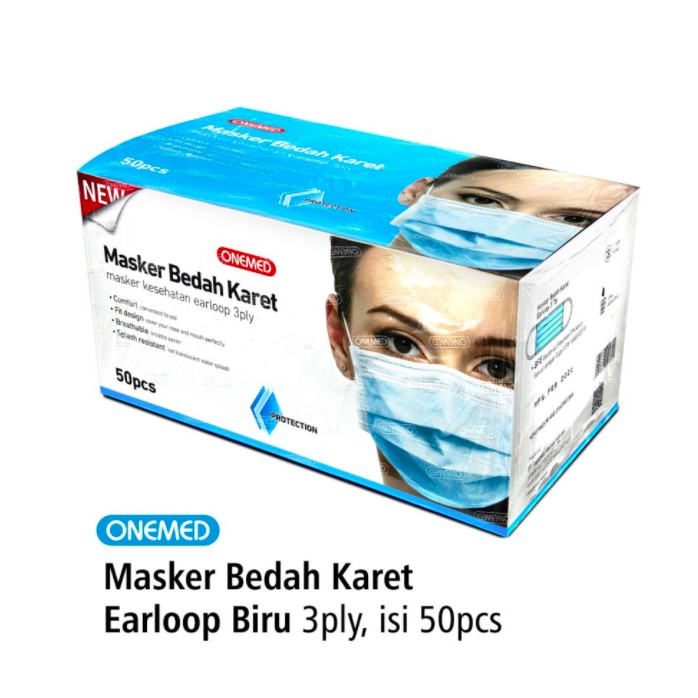 Masker Medis Biru Onemed 20 box