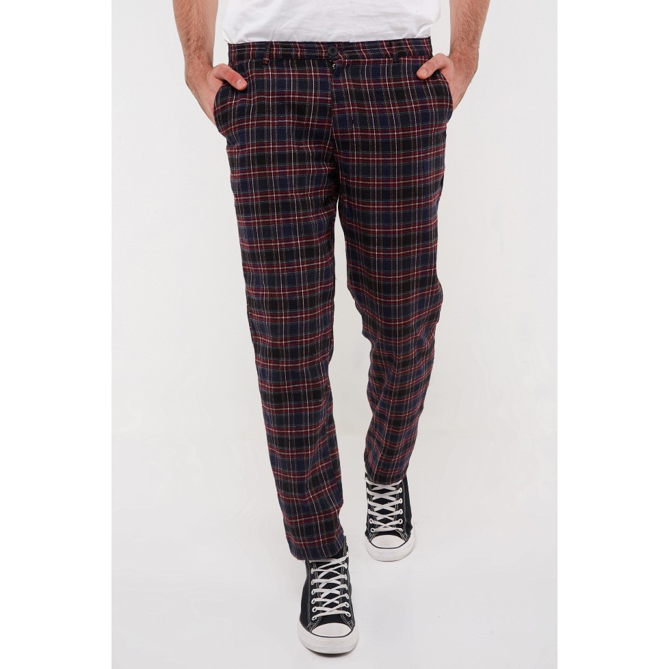 

Erigo Checked Pants Dack Navy