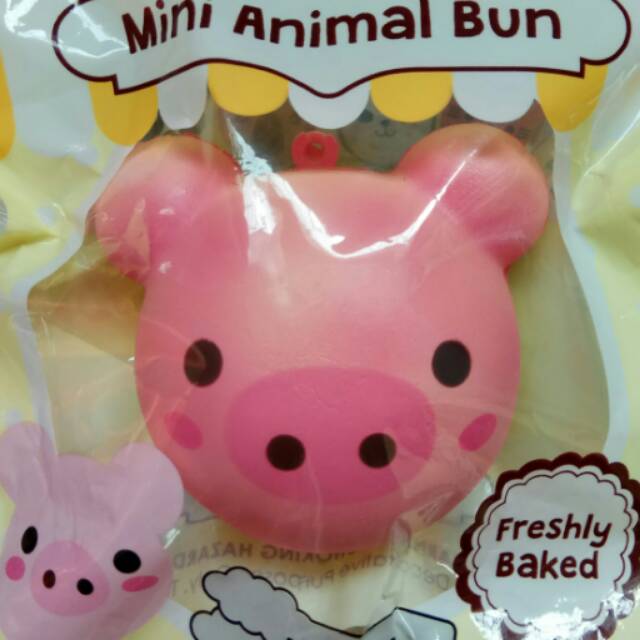 squishy MINI animal bun puni maru - pig