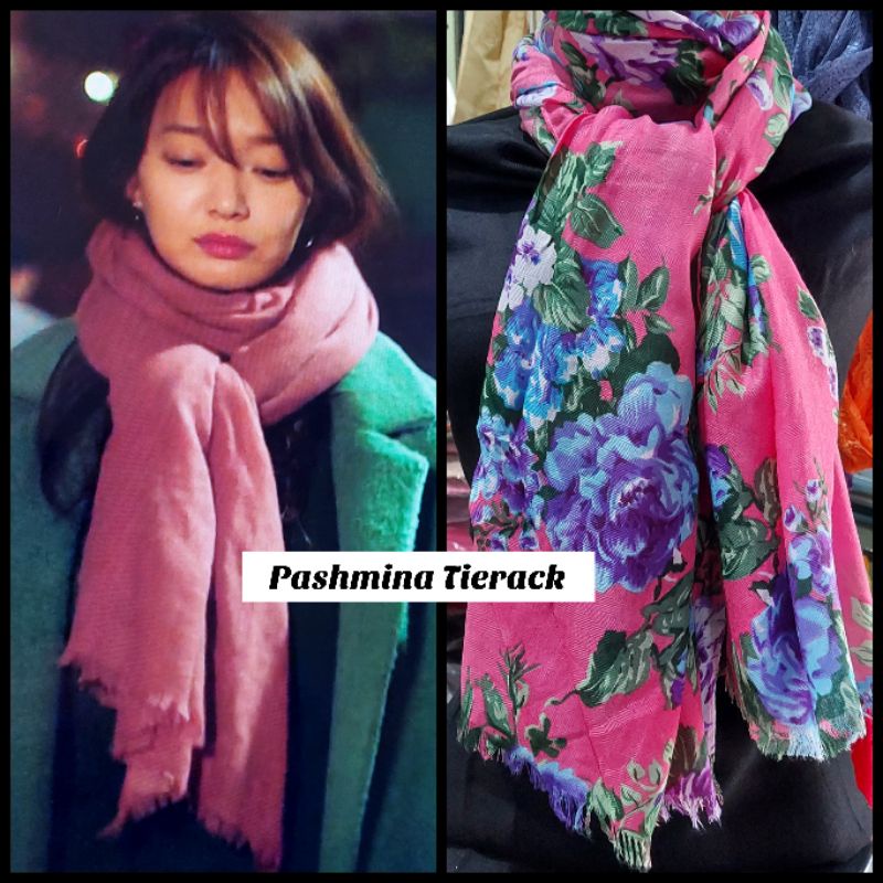 Pashmina Tierack Scarf Syal Hijab Pasmina Tirex Tyrex