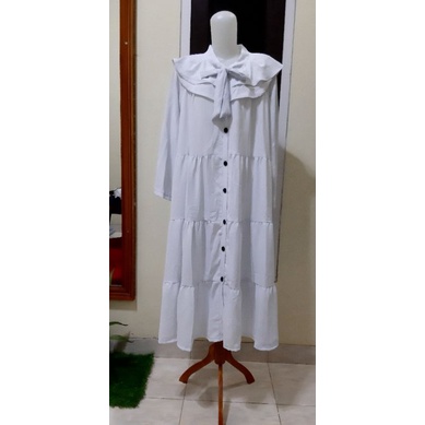 PRELOVED MIDI CRINKLE PUTIH