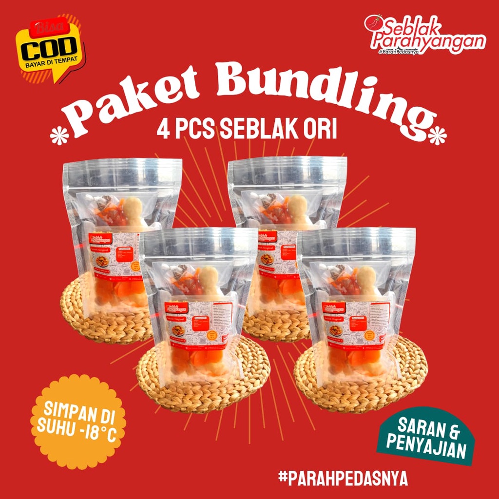 

[ COD ] Paket Bundling 4 Pcs Seblak Original Parahyangan TERLARIS