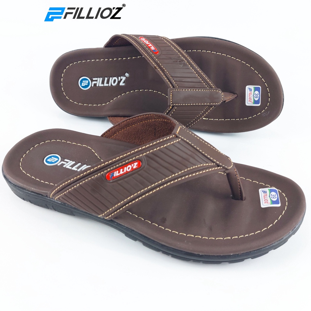 Fillioz JOHN Sandal Pria Kekinian Bahan Kulit Anti Slip Original New