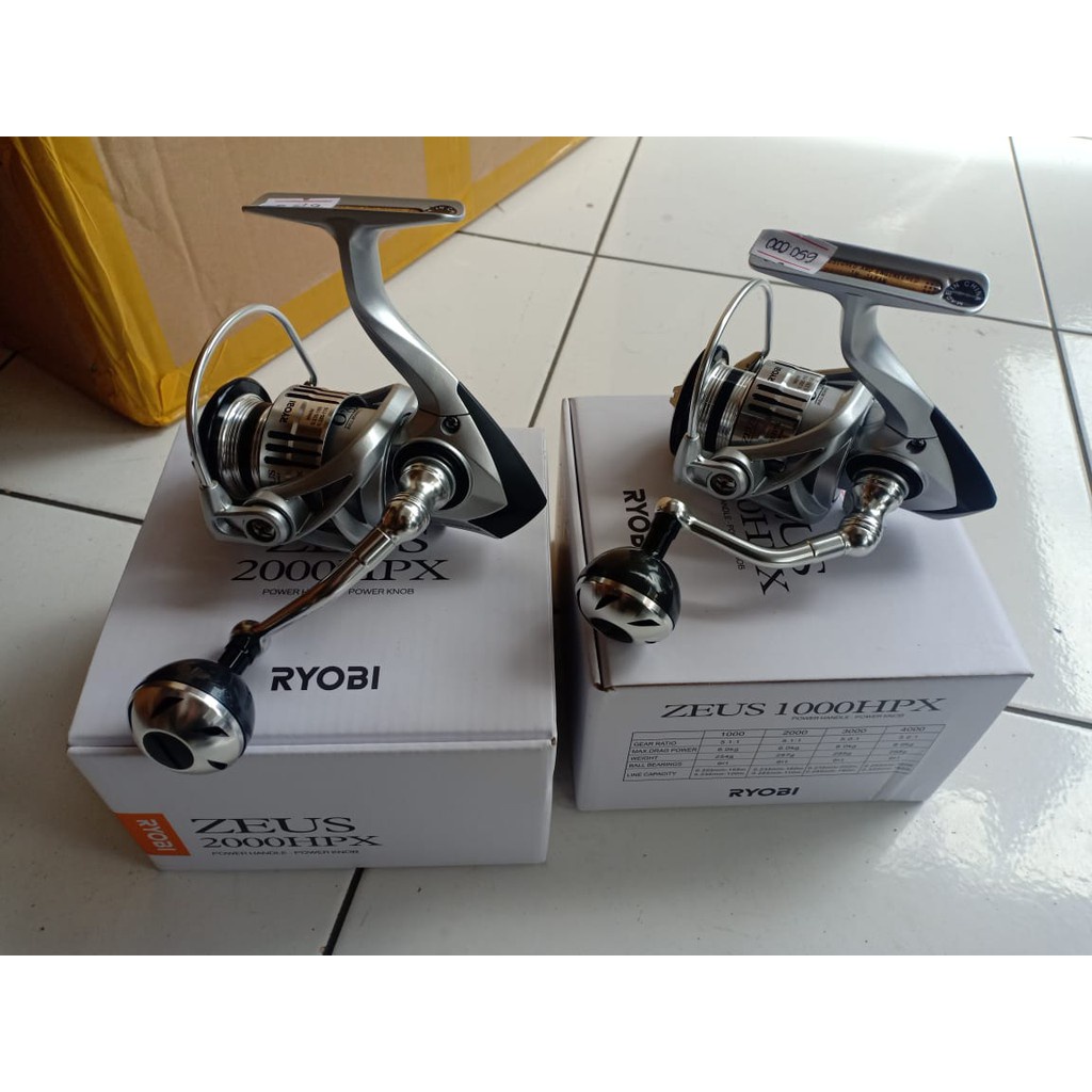 Reel Pancing Ryobi Zeus HPX Ukuran 1000 2000 3000 4000 6000 6500 8000 Power Handle TERBAIK