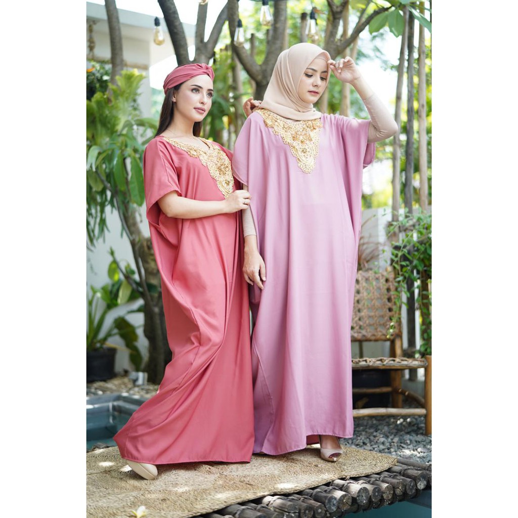 JANE COLLECTION || Kaftan Kajol Baju Muslim Hari Raya Lebaran Kaftan Lebaran Maxi Hijab