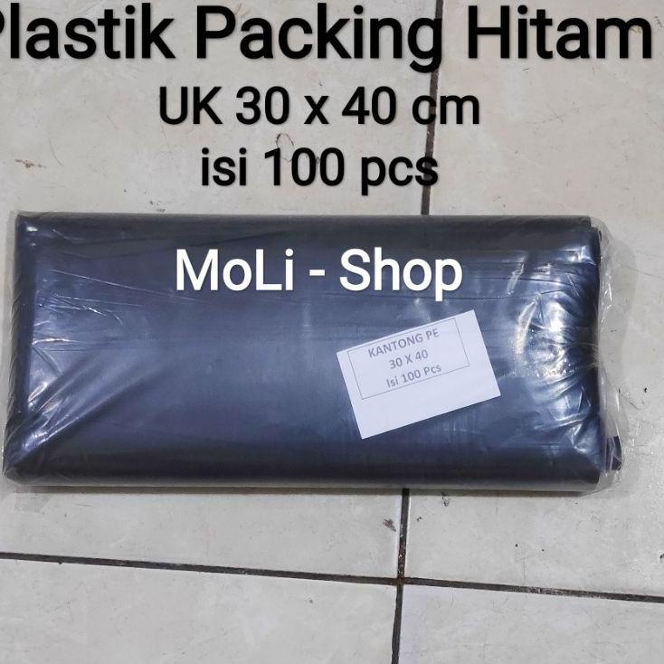 Serbu Grosir Plastik Packing Hitam 30x40 (100pcs) - Plastik packing Olshop - Plastik sampah kecil