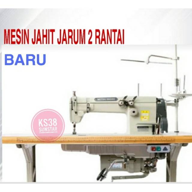 Mesin jahit jarum 2 mitshubisi rantai new