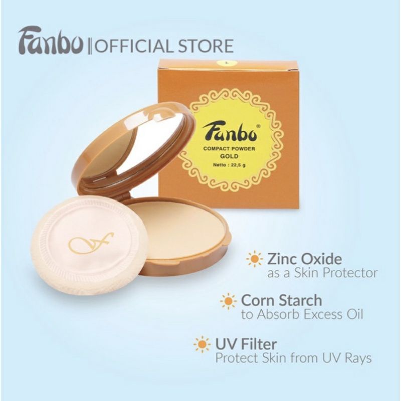 FANBO COMPACT POWDER GOLD