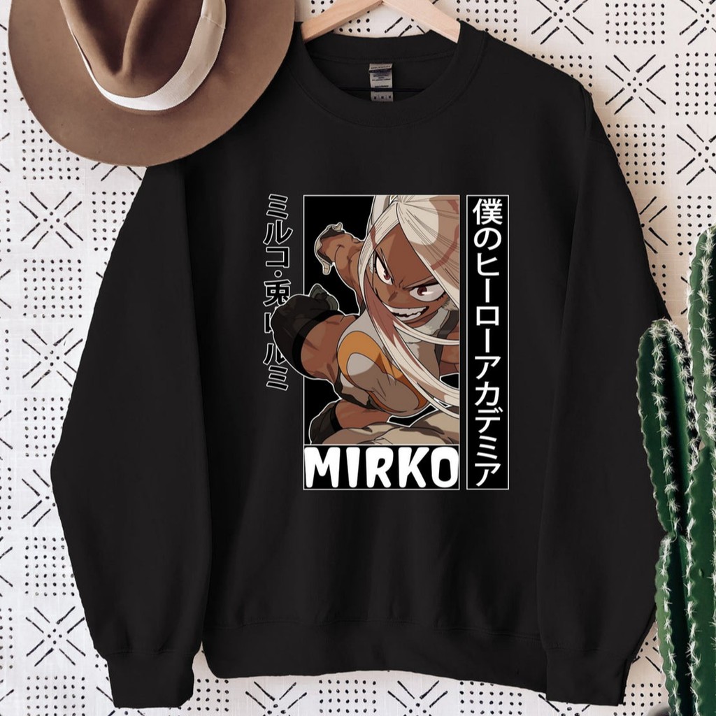 Crewneck Rabbit Hero Mirko BNHA Boku No Hero Academia Anime Manga Premium