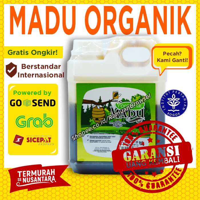 

Madu Organik 1kg Serambi Botani