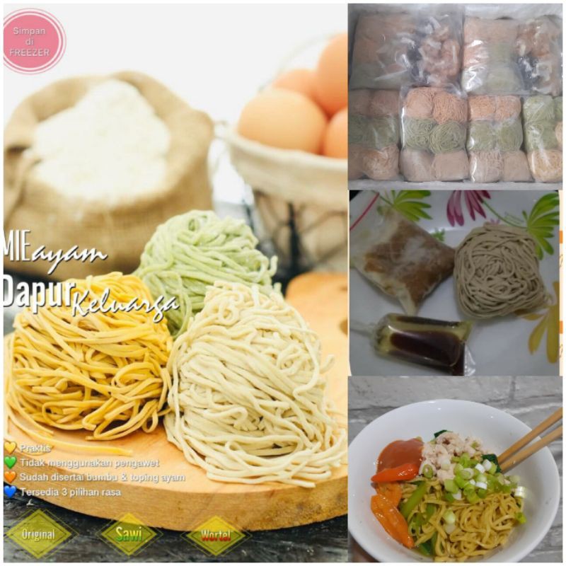 

mie ayam frozen sayur mix Dapur Keluarga