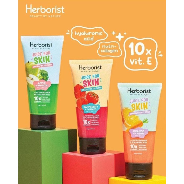 herborist juice for skin exfoliating gel 150ml