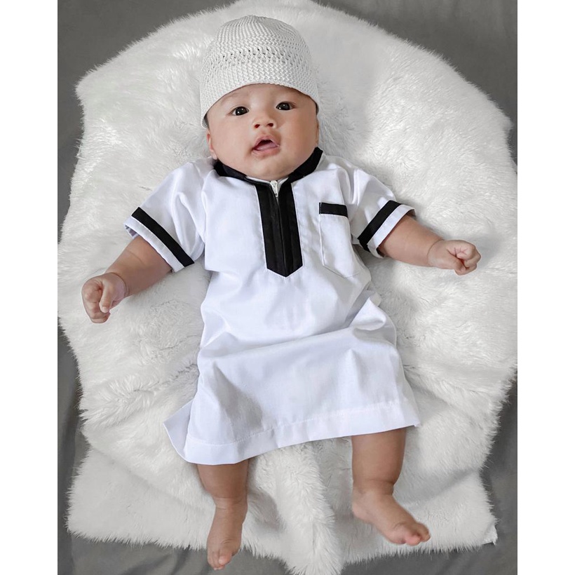 Baju Koko Gamis Jubah  Bayi Gamis Jubah Bayi panjang dengan model yang Lucu dipakai Untuk bayi