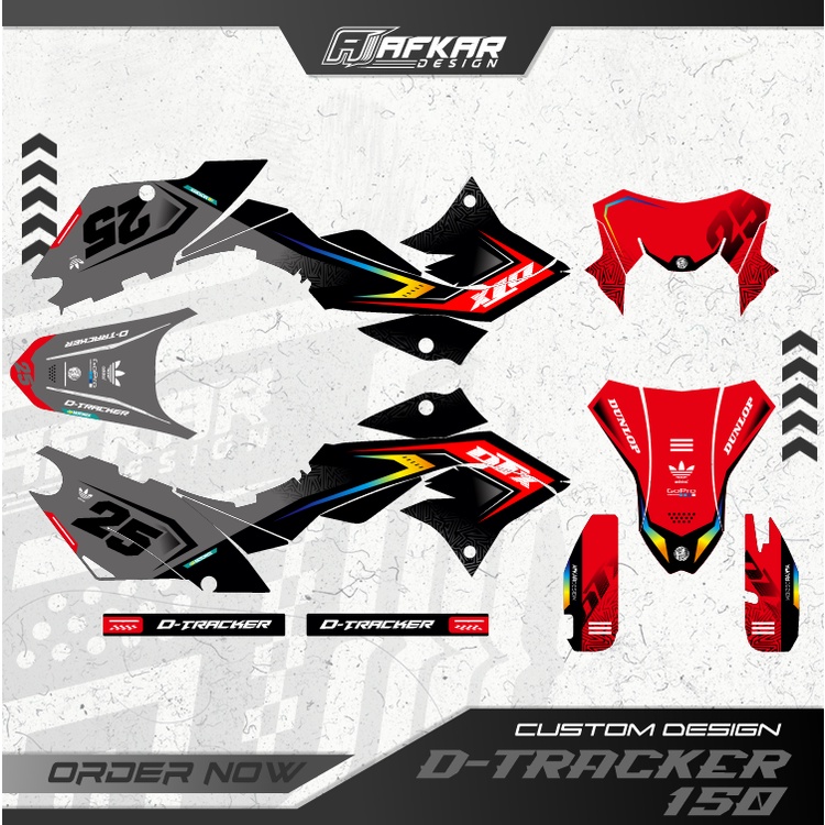 DECAL KLX D-TRACKER 150 DESIGN CUSTOM (BISA REQUEST)