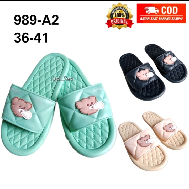 SANDAL SELOP SEPON RINGAN MOTIF BERUANG BALON MURAH