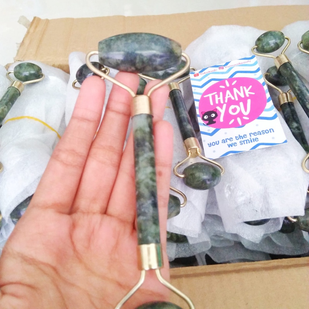 GUA SHA &amp; JADE ROLLER ALAT PIJAT ( SATUAN )