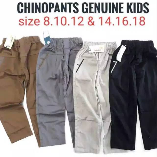 Celana chino Anak Panjang 1 - 10 Tahun Stretch