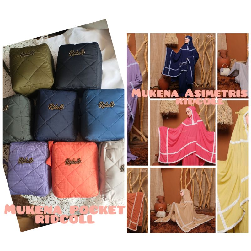 mukena travelling pocket asimetris ridcoll