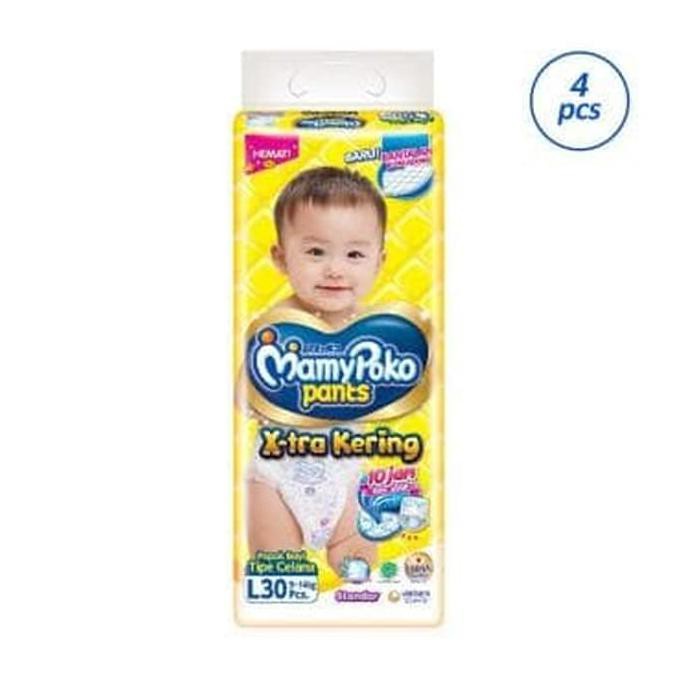 nadian/// MamyPoko Pants Extra Kering L30/L30 Popok Celana Standar