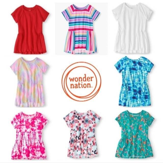 KAOS ANAK BRANDED WONDER NATION ♥️ WONDER NATION TEE GIRL ⁣⁣