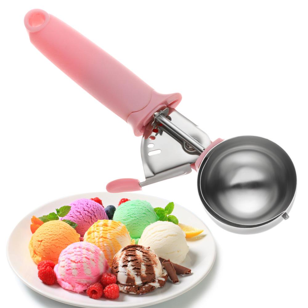 Wonder Ice Cream Scoop Stainless Steel Ice Ball Maker Metal Cookie Scooper Sendok Bola