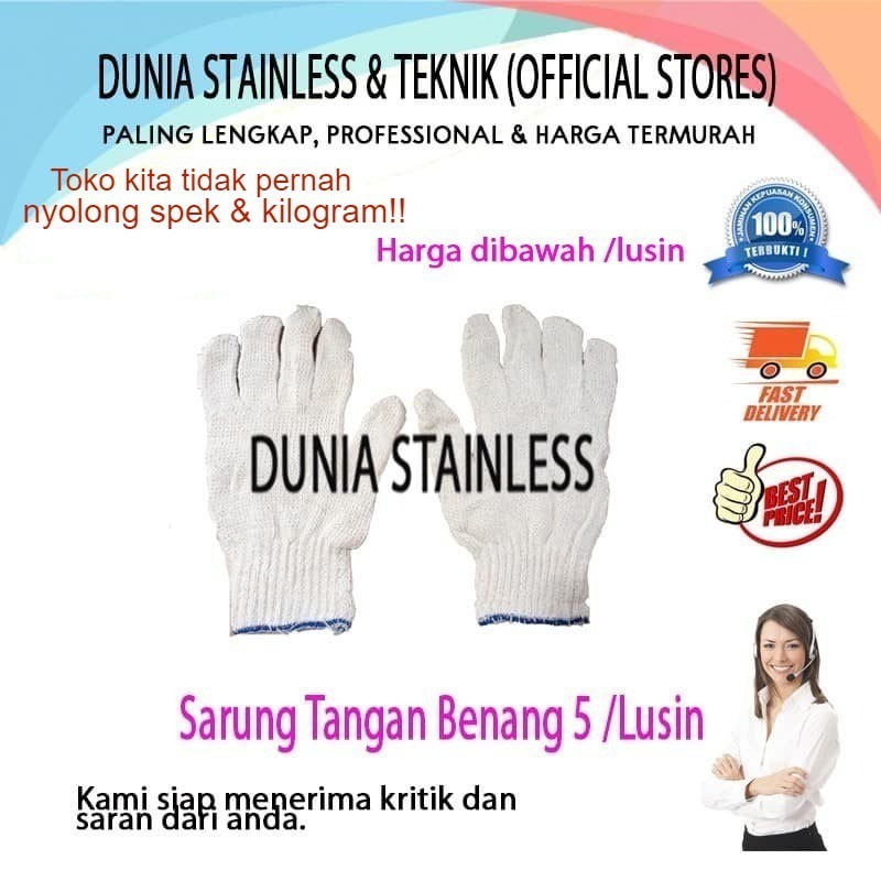 Sarung Tangan Benang 5 /lusin