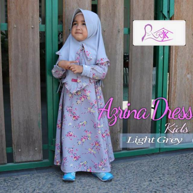 Azrina Dress Kids - Gamis Set Anak Azrina - Gaun Setelan Premium Original Product by RJK