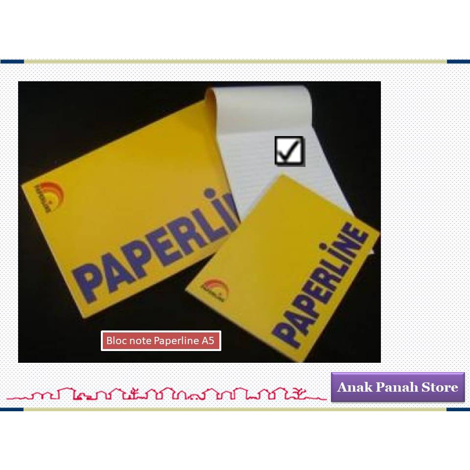 

Bloc Note Bergaris Ukuran A5 Merk Paperline (Isi 5 buah)