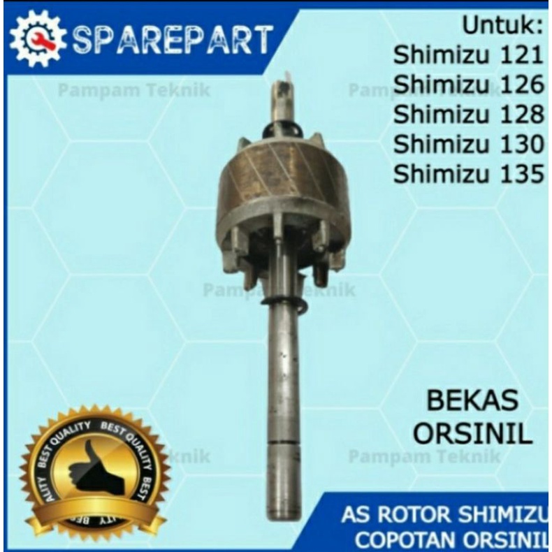 As lotor pompa air shimizu original