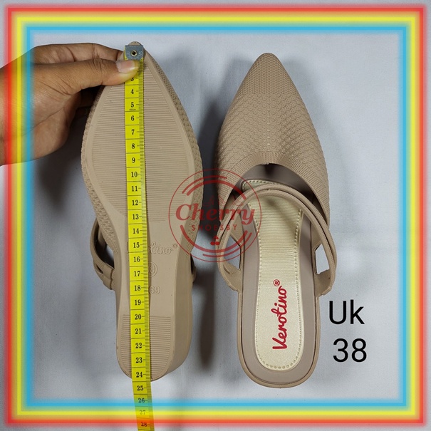 A669-3 Sepatu Sandal Wedges Jelly Wanita Verotino Sepatu Sandal Selop Cewek Glanzton