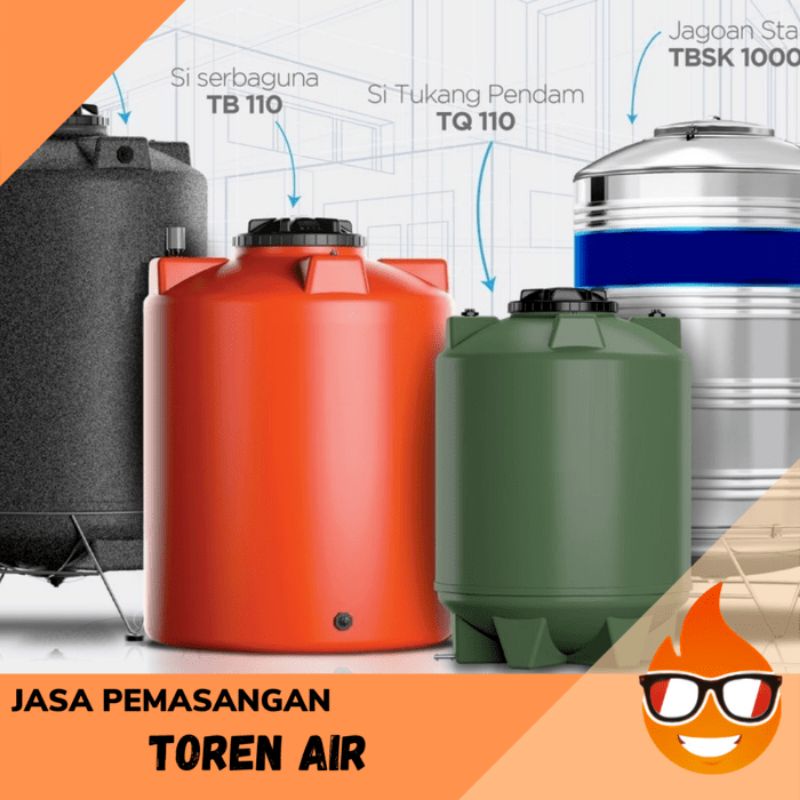 OKE - JASA PASANG TOREN AIR / MENARA AIR / TANGKI TANDON AIR