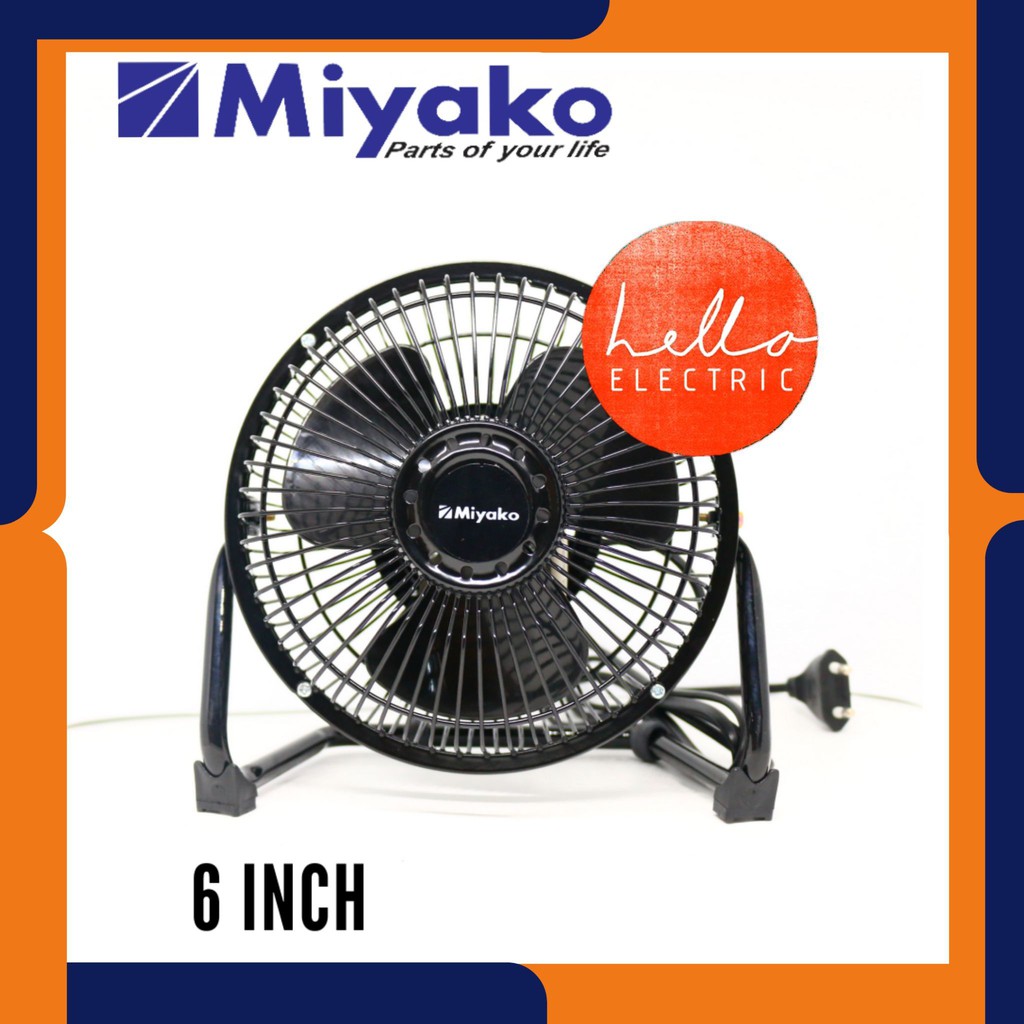 (SALE) KIPAS ANGIN DUDUK/ MEJA KECIL MIYAKO KAD-6'INCH (DIAMETER: 15CM)