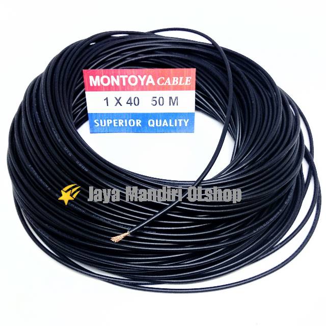 Kabel Serabut Tunggal 1 × 40 Montoya  Meteran