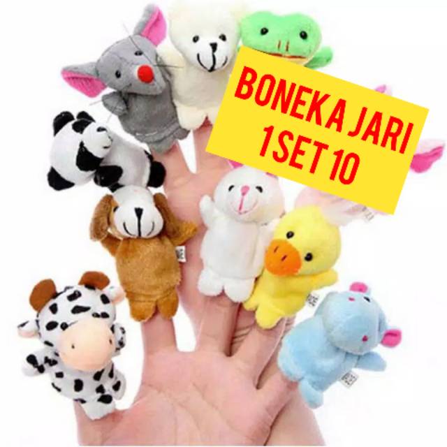 Mainan Anak Boneka Jari mainan anak motif lucu imut karakter Animal Finger