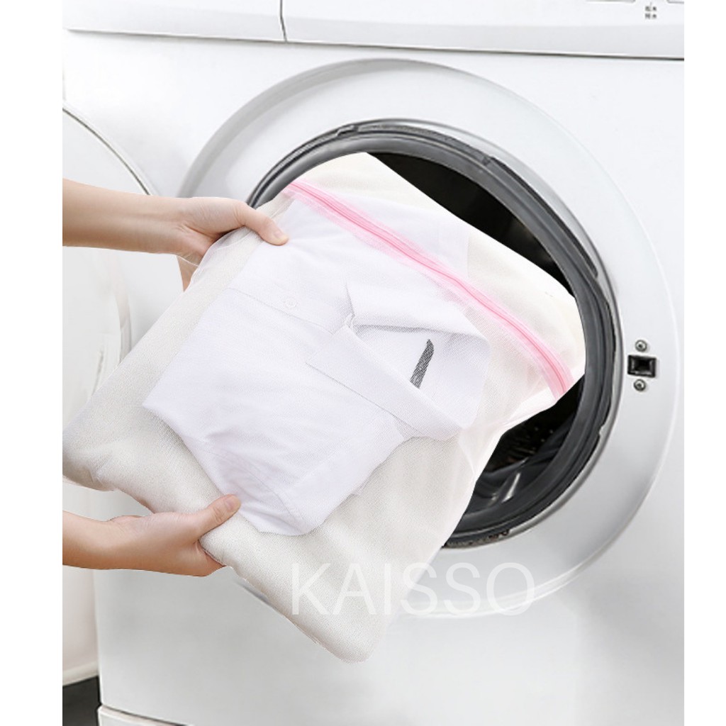 KAISSO - KANTONG TAS LAUNDRY JARING RESLETING / LAUNDY BAG NET JARING ZIPPER / LAUNDRY BAG BRA