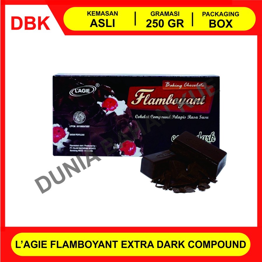 

LAGIE FLAMBOYANT EXTRA DARK 250 GR / COKLAT BATANG COMPOUND