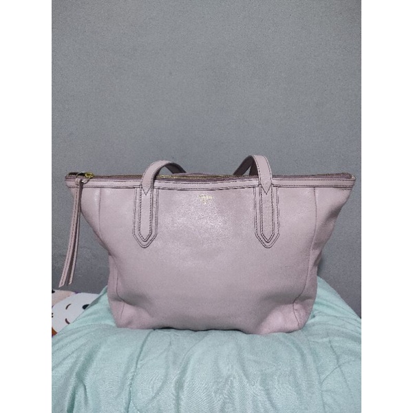 Tas Fossil Shopper lavender Fossil Preloved Second Murah