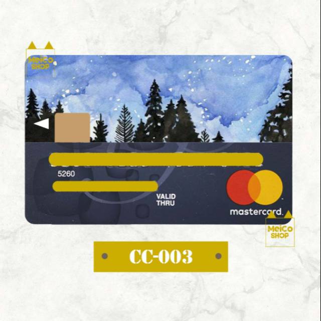 

[C-003] Sticker Half C Meico - Garskin Kartu ATM dan NON ATM