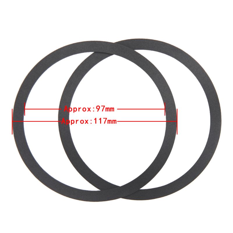 btsg 2Pcs/Pair 1/2/3/4/5/6/7/8/9/10/11/12 Inch Universal EVA Foam Speaker Shell Sealing Ring for KTV Sponge Edge Woofer Repair Accessories
