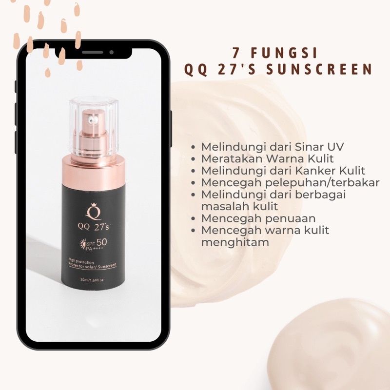 QQ27 SUNSCREEN SPF50PA+++