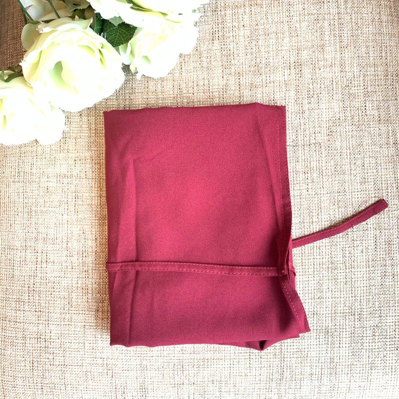 BERGO MARYAM DIAMOND |  | BERGO JUMBO | BERGO POLOS | HIJAB INSTAN | BERGO INSTAN | ORI|AZZURA-Maroon Tua