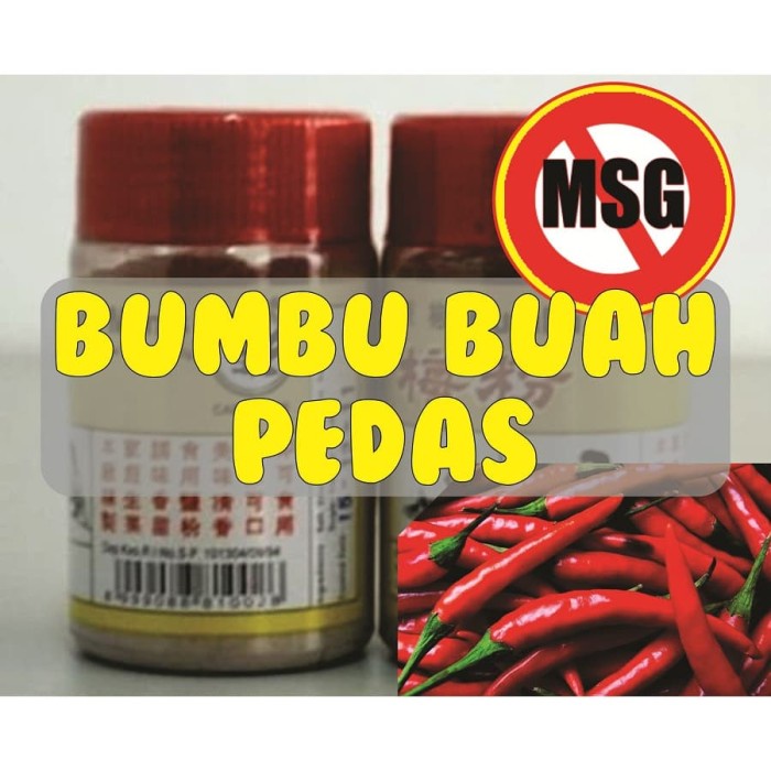 

Marhies- Bumbu Buah Pedas Non Msg 1 Kg Bubuk Spicy Fruit Seasoning Murah Gafi